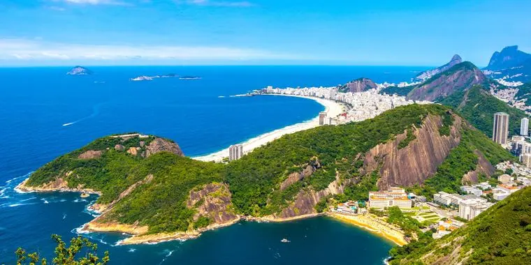 Rio de Janeiro bay and Copacabana